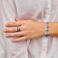 Ravenclaw™ Tile Bead Stretch Bracelet Gallery Thumbnail