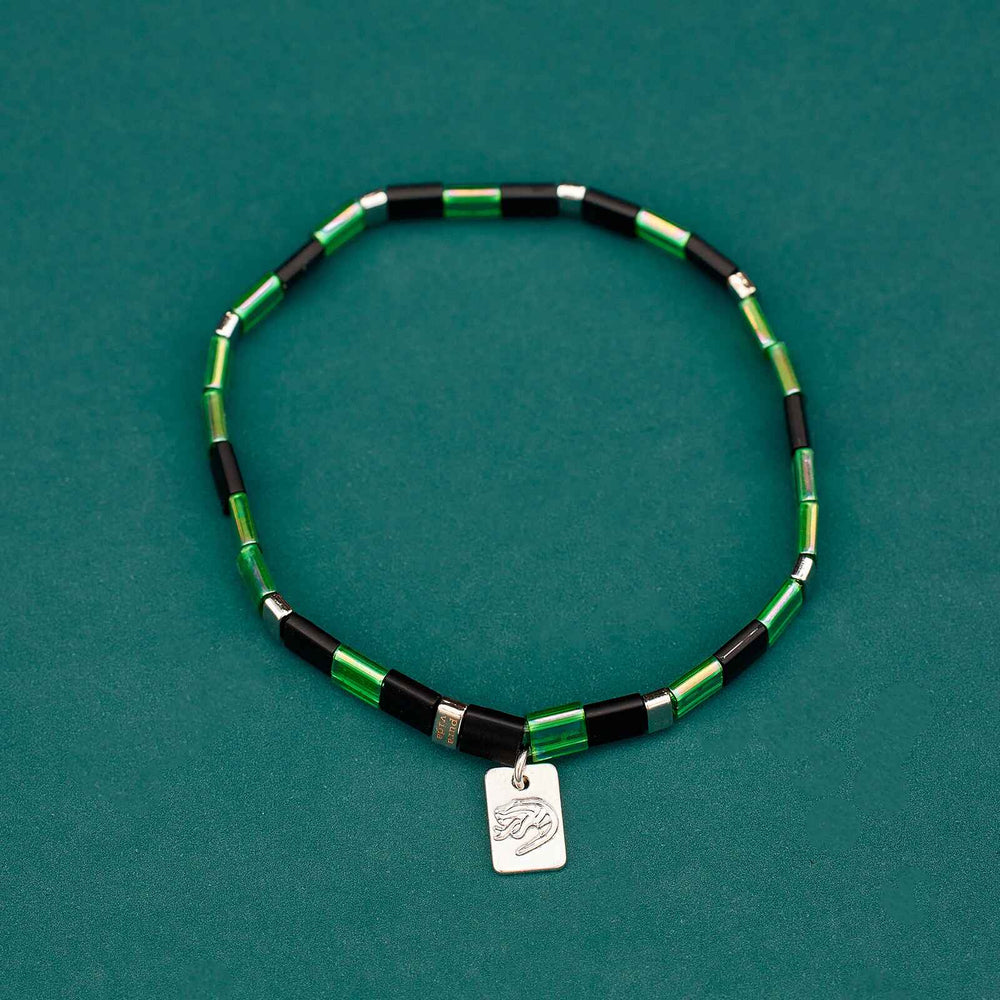 Slytherin™ Tile Bead Stretch Bracelet 2