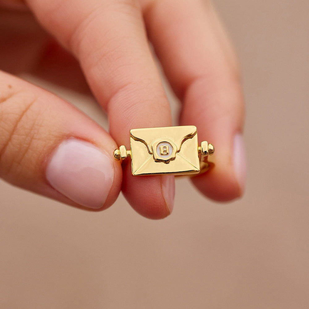 Hogwarts Letter Flip Ring 11