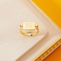 Hogwarts Letter Flip Ring Gallery Thumbnail