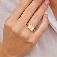 Hogwarts Letter Flip Ring Gallery Thumbnail