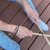 Men's Mixed Seed Bead Cord Bracelet Gallery Thumbnail