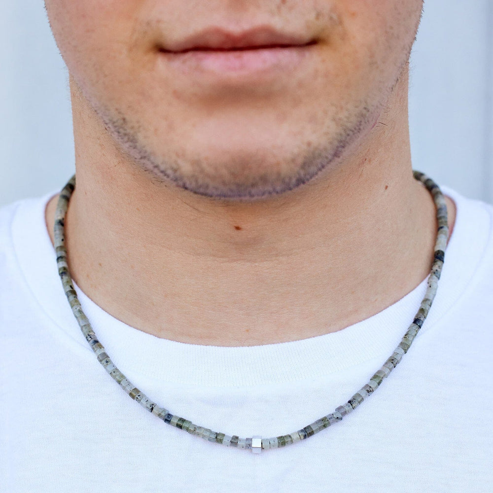 Men's Stone Bead Necklace 2