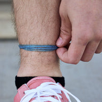 Men's Alpine Blue Anklet Gallery Thumbnail