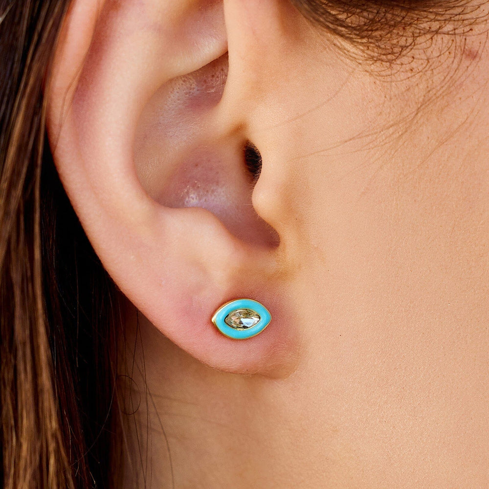 Cerulean Stud Earrings 2