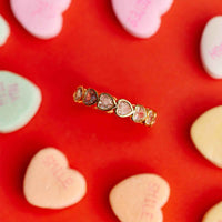 Stone Heart Ring Band Gallery Thumbnail