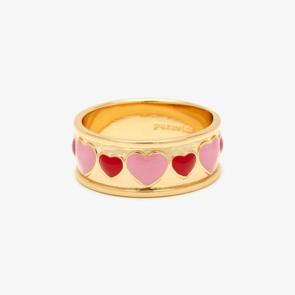 Enamel Heart Ring 1