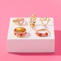 Enamel Heart Ring Gallery Thumbnail