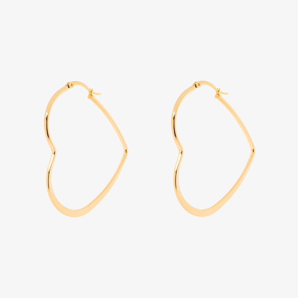 Oversized Heart Hoop Earrings 1