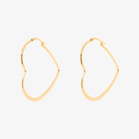 Oversized Heart Hoop Earrings