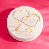 Oversized Heart Hoop Earrings Gallery Thumbnail