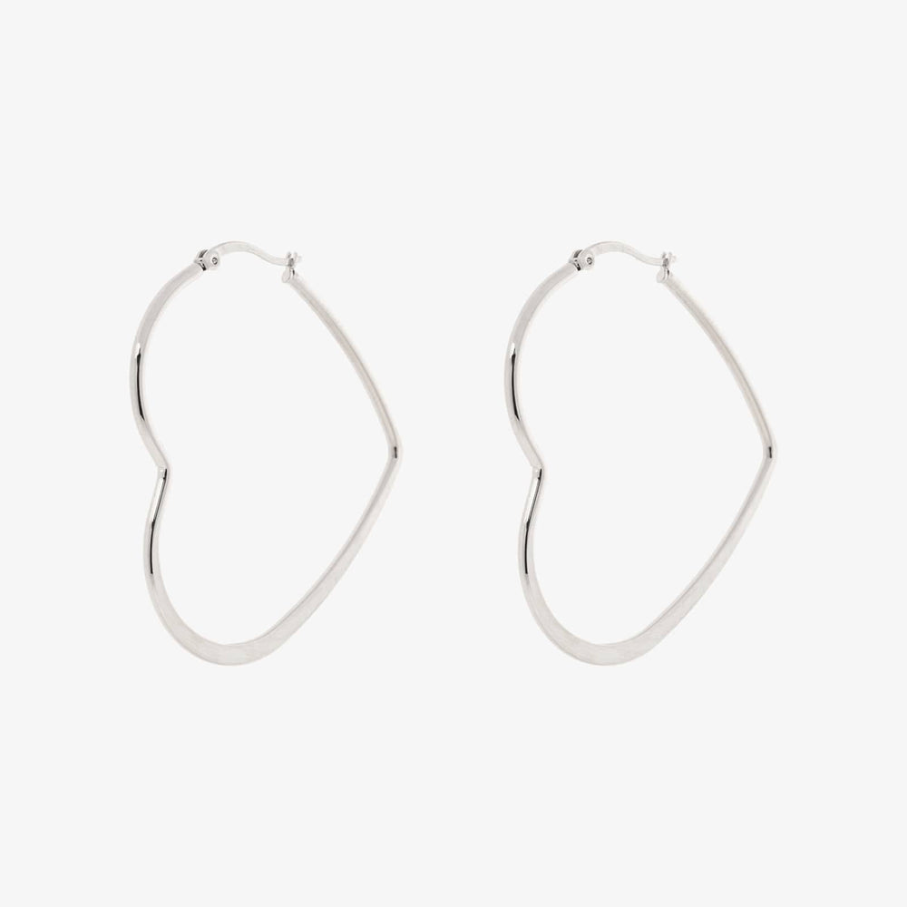 Oversized Heart Hoop Earrings 7