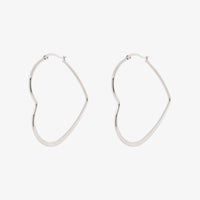 Oversized Heart Hoop Earrings