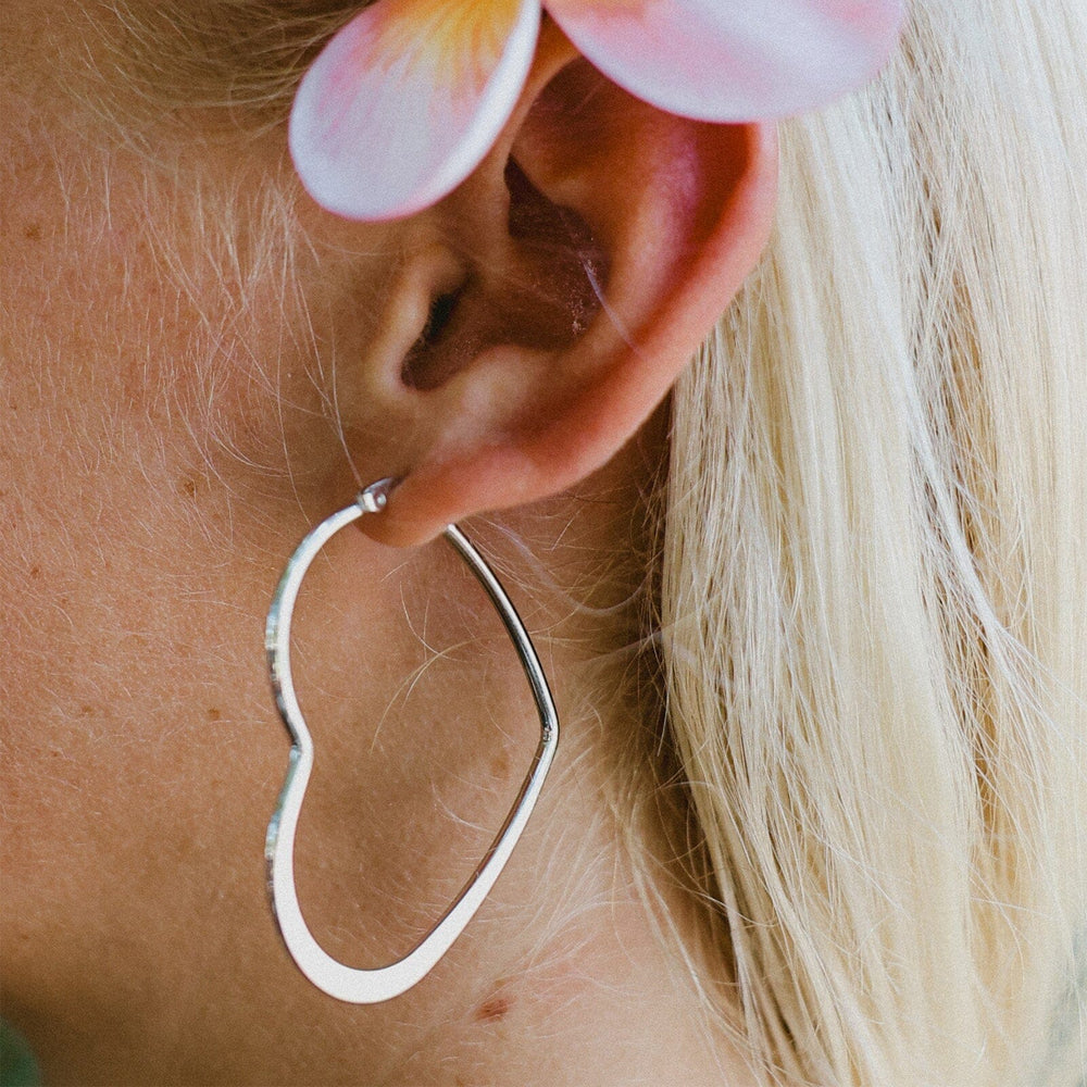 Oversized Heart Hoop Earrings 11