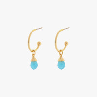 Water Drop Hoop Earrings Gallery Thumbnail