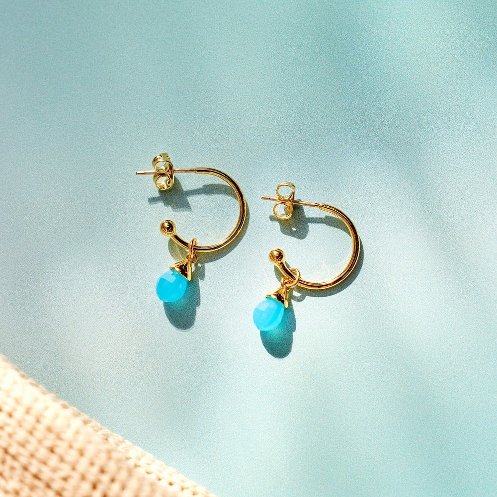 Water Drop Hoop Earrings 4