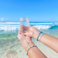 World Water Day Mixed Bead Stretch Bracelet Gallery Thumbnail