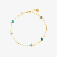 Earth Day Stone Chain Anklet Gallery Thumbnail