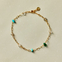 Earth Day Stone Chain Anklet Gallery Thumbnail