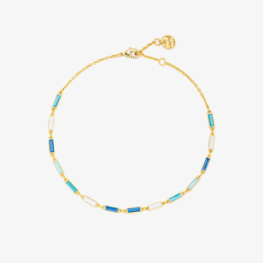 Enamel Bar Chain Anklet 1