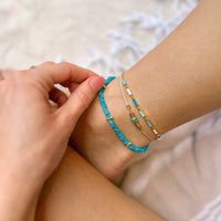 Enamel Bar Chain Anklet Gallery Thumbnail