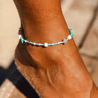 Mixed Gemstone Chip Anklet Gallery Thumbnail