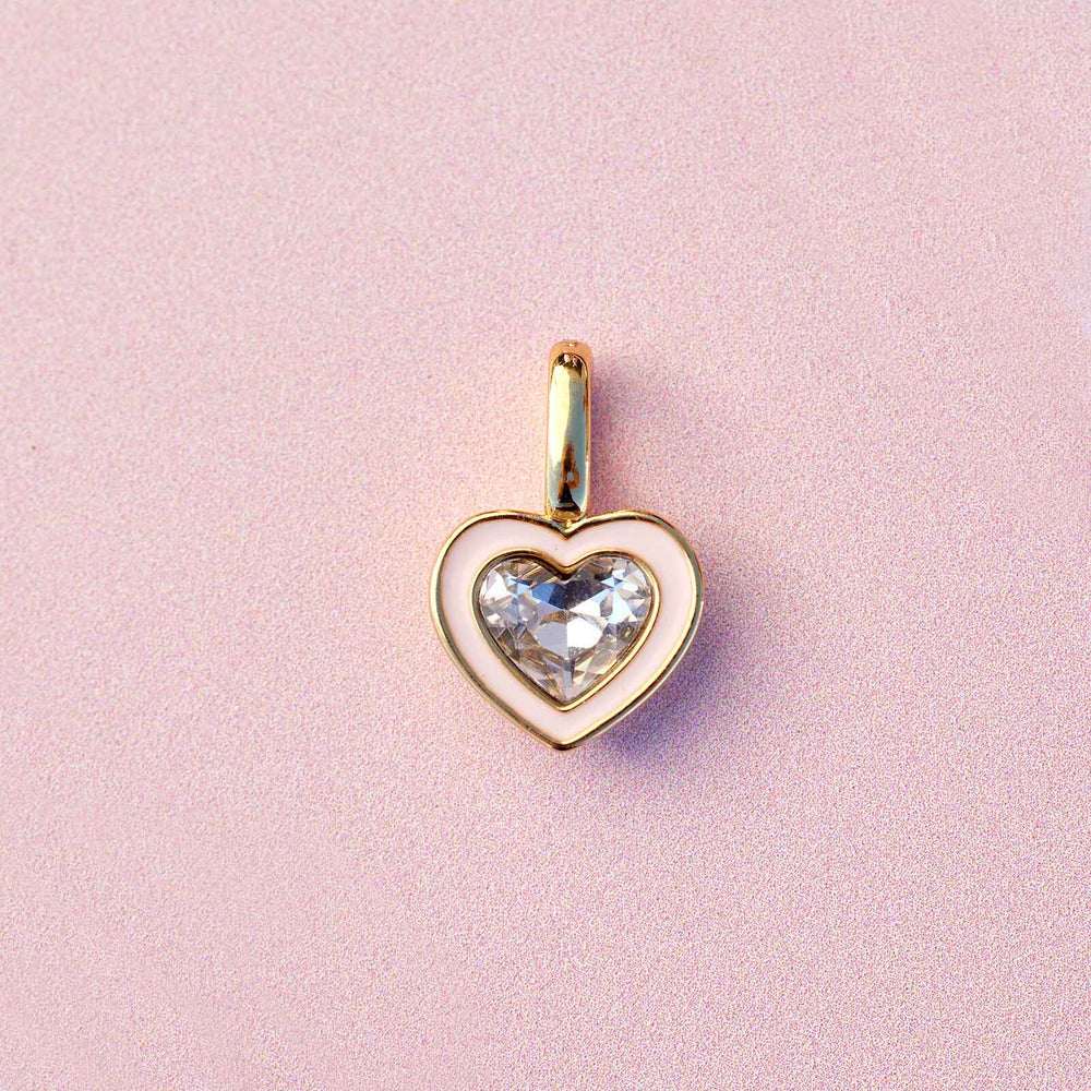 Harper Stone & Enamel Heart Charm 2