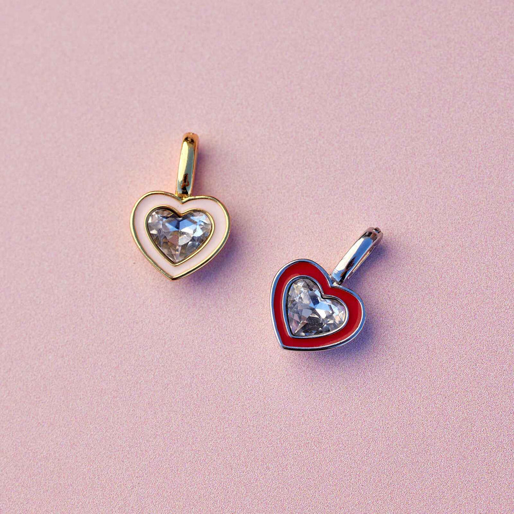 Harper Stone & Enamel Heart Charm 3