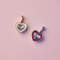 Harper Stone & Enamel Heart Charm Gallery Thumbnail