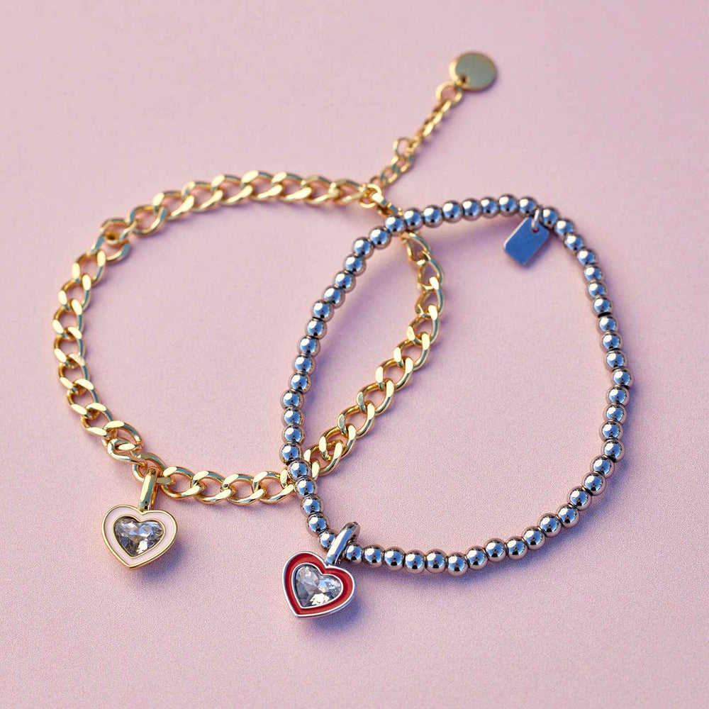 Harper Stone & Enamel Heart Charm 4