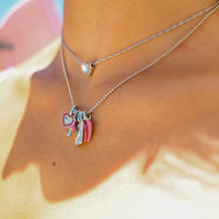 Harper Stone & Enamel Heart Charm Gallery Thumbnail