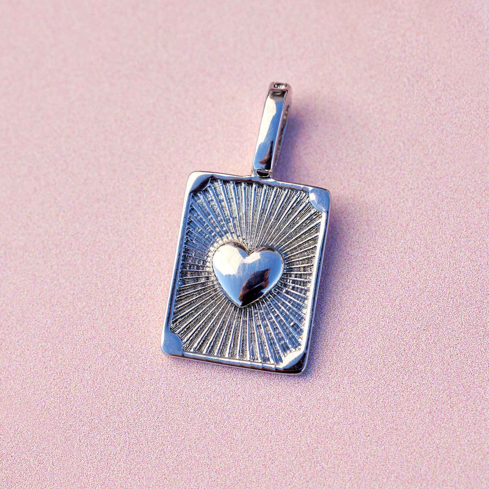 Harper Textured Heart Charm 12