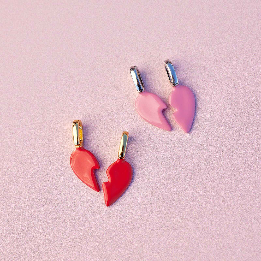 Harper Enamel BFF Heart Charm Set 3