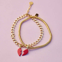 Harper Enamel BFF Heart Charm Set Gallery Thumbnail