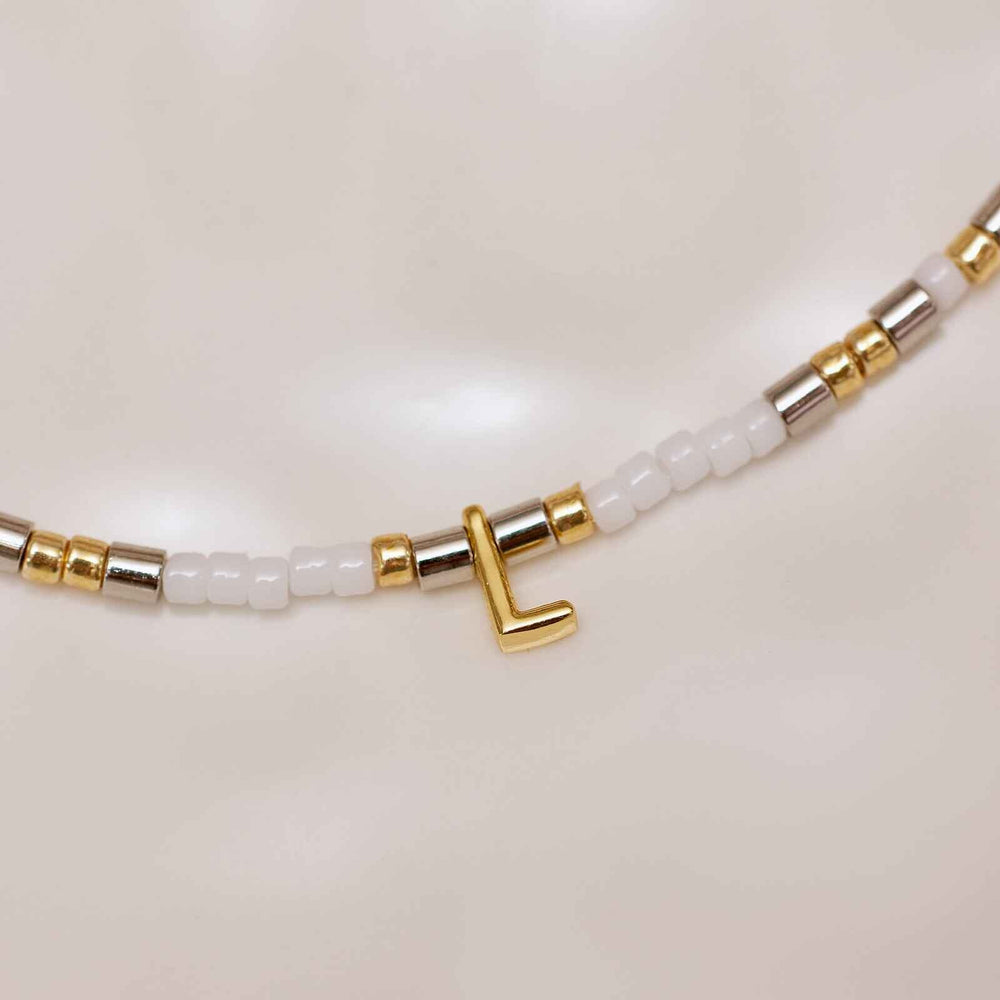 Dainty Alphabet Bracelet 12