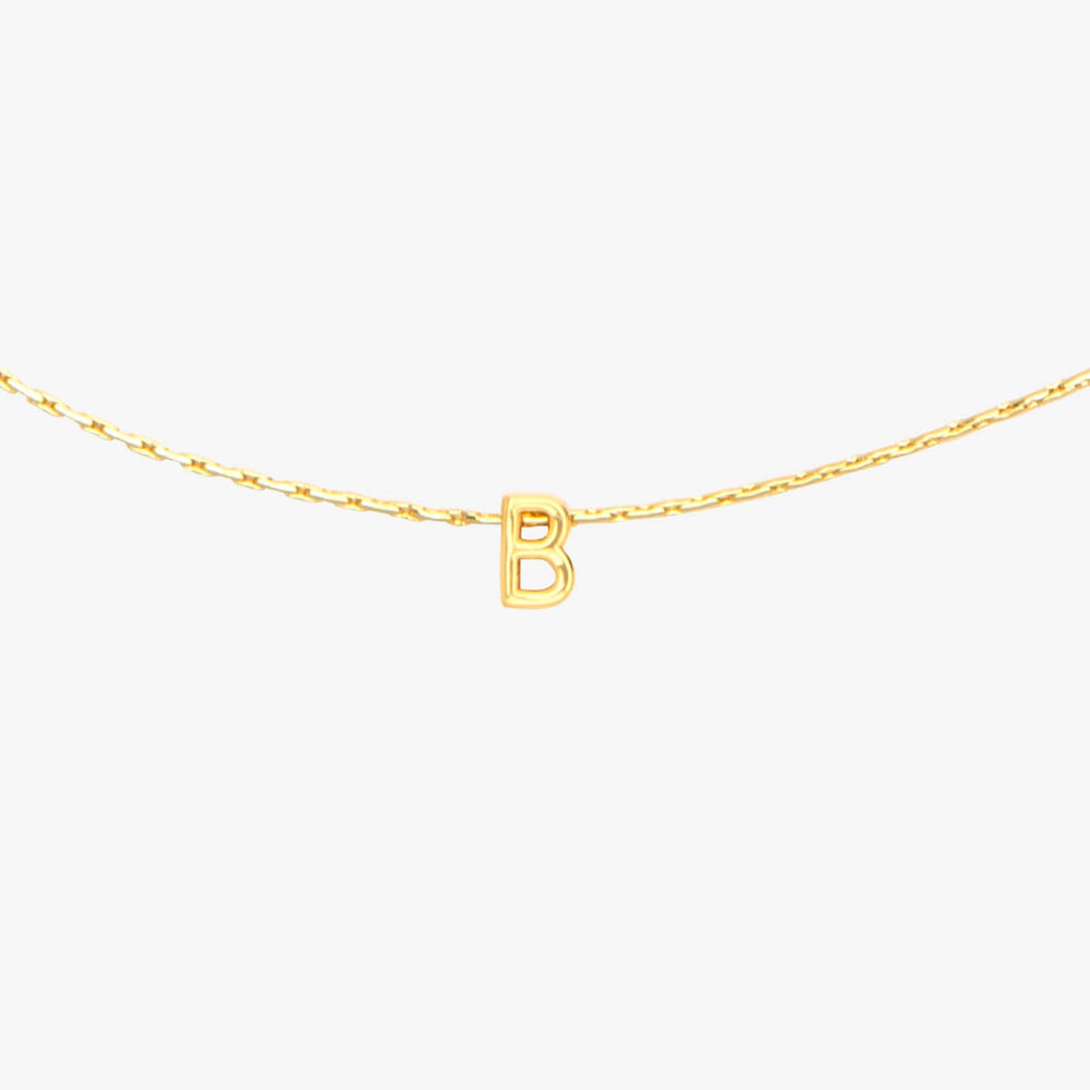 Snake Chain Alphabet Necklace 13