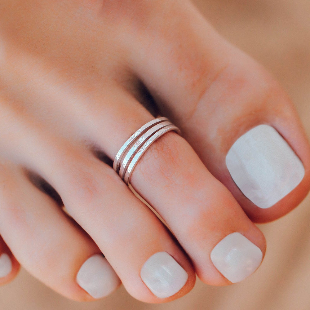 Triple Band Toe Ring 3