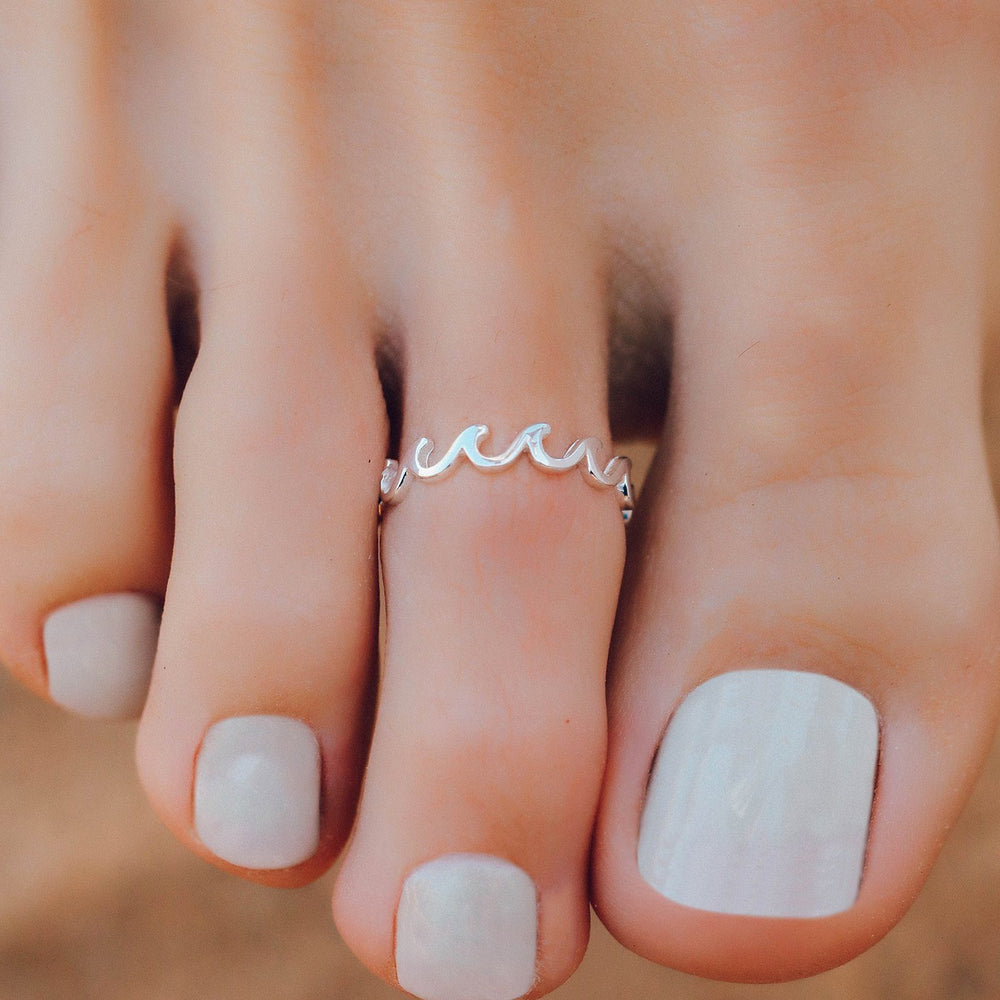 Wave Band Toe Ring 2