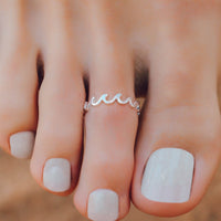 Wave Band Toe Ring Gallery Thumbnail