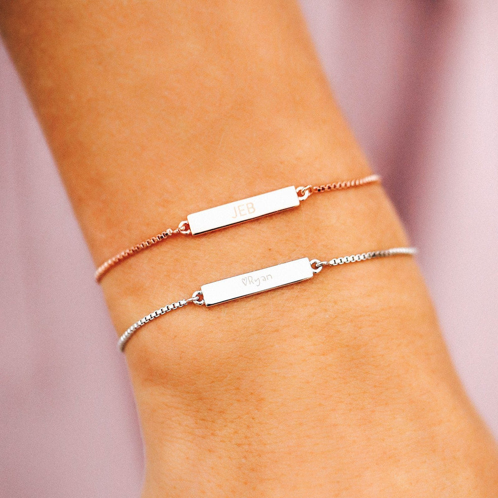 Engravable Double-Sided Bar Bracelet 8