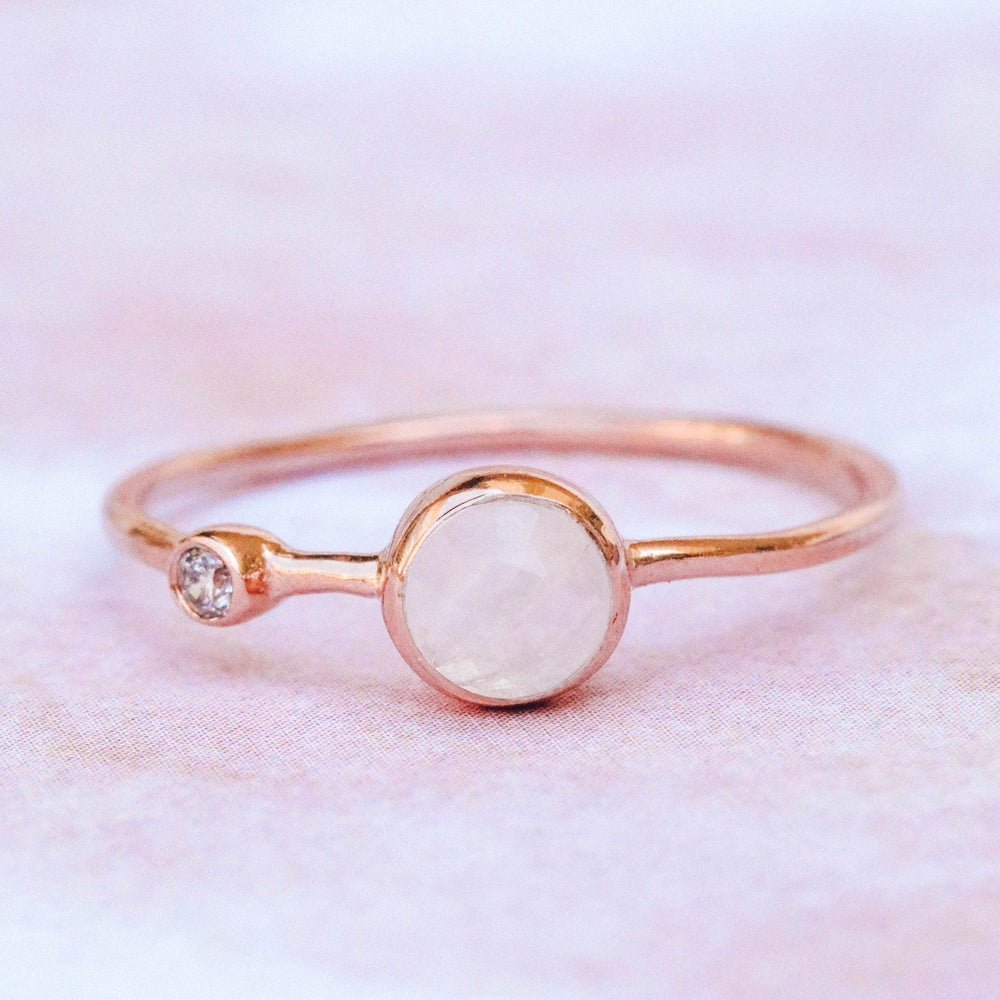 Moonstone Double Stone Ring 7