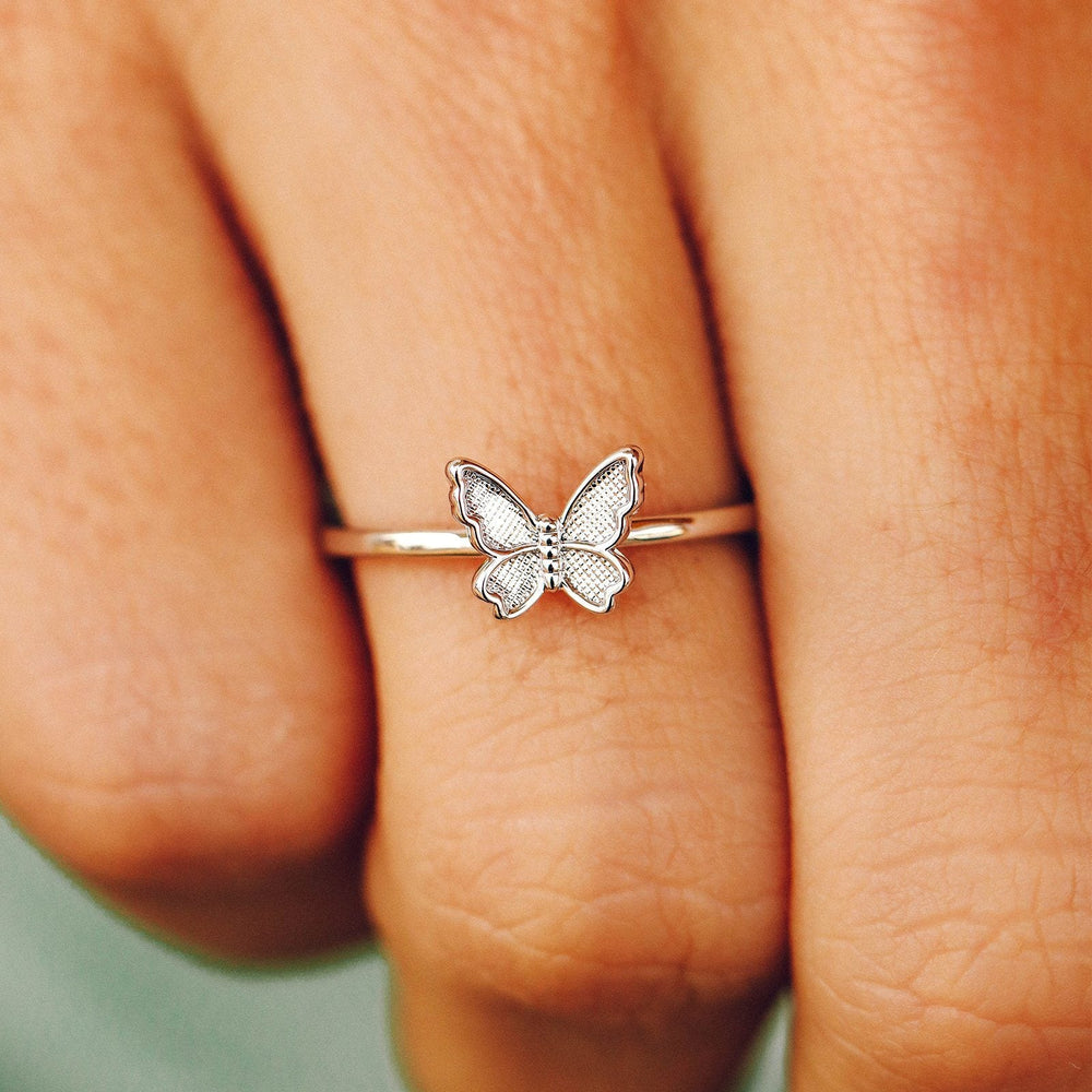 Butterfly In Flight Ring 5