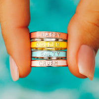 Crush Enamel Word Ring Gallery Thumbnail