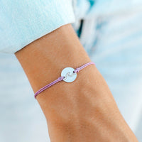 Lavender Pave Wave Coin Charm Gallery Thumbnail