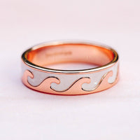 Reversible Enamel Wave Ring Gallery Thumbnail