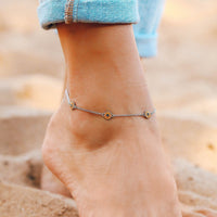 Enamel Sunflower Anklet Gallery Thumbnail