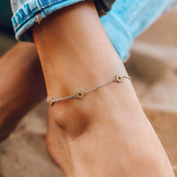 Enamel Sunflower Anklet Gallery Thumbnail