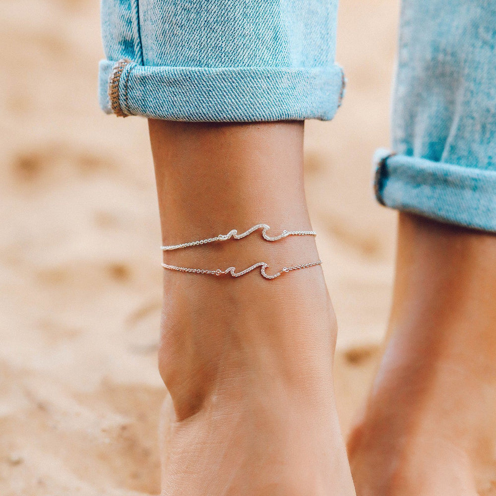 Pave Wave Anklet 4