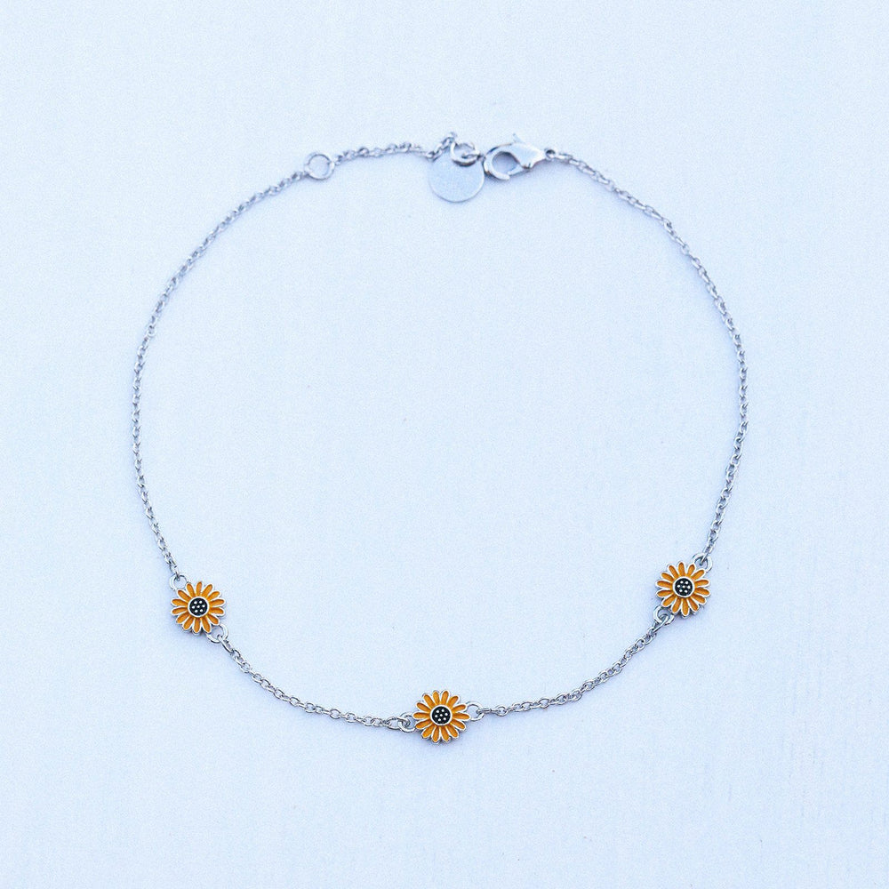 Enamel Sunflower Anklet 5