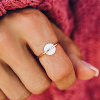 Rose Gold Opal Saturn Ring Gallery Thumbnail